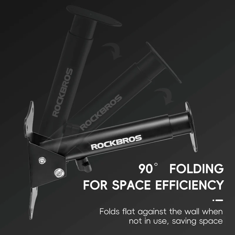 Retractable Wall-Mounted Bike Rack Space-Saving Bike Storage