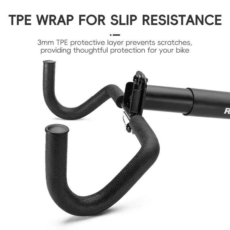 Retractable Wall-Mounted Bike Rack Space-Saving Bike Storage