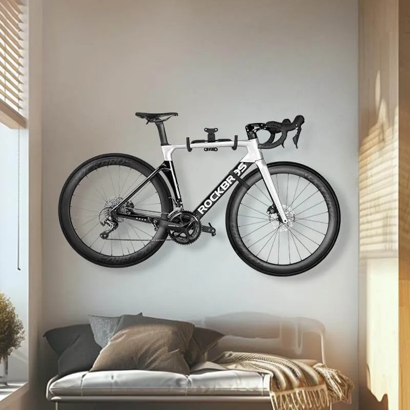 Retractable Wall-Mounted Bike Rack Space-Saving Bike Storage