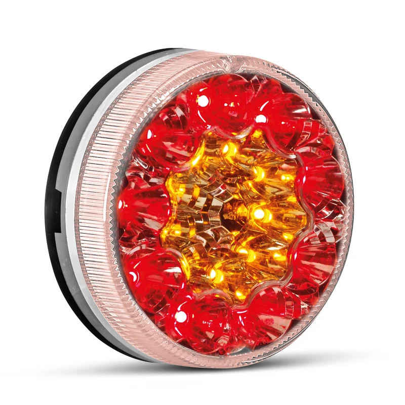 SIM 3188 Runde Rücklichter mit dunkler Linse / 90 mm