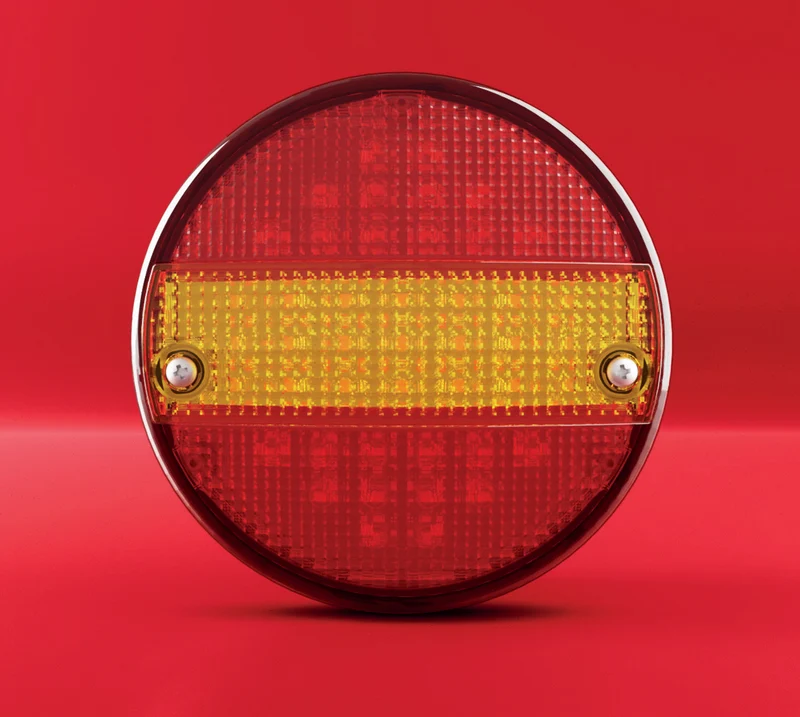 SIM 3111 Runde Hamburger-Anhängerleuchte mit dynamischem Blinker