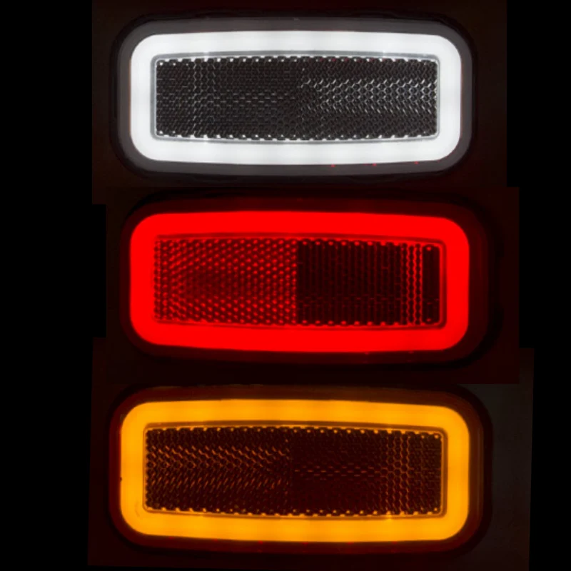 WAS W199 Neon Rechteckige Begrenzungsleuchten mit Reflektor