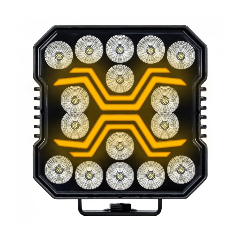 Spider LED-Arbeitsleuchte mit gelbem Positionslicht / 60 W