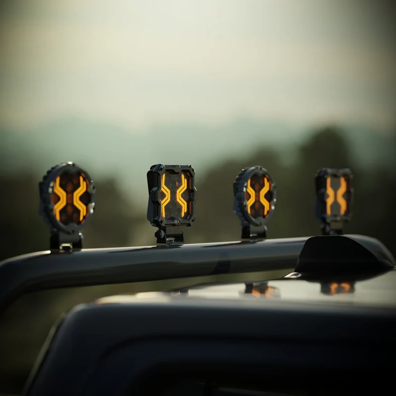 Dark Spider LED-Arbeitsleuchte mit bernsteinfarbenem Positionslicht
