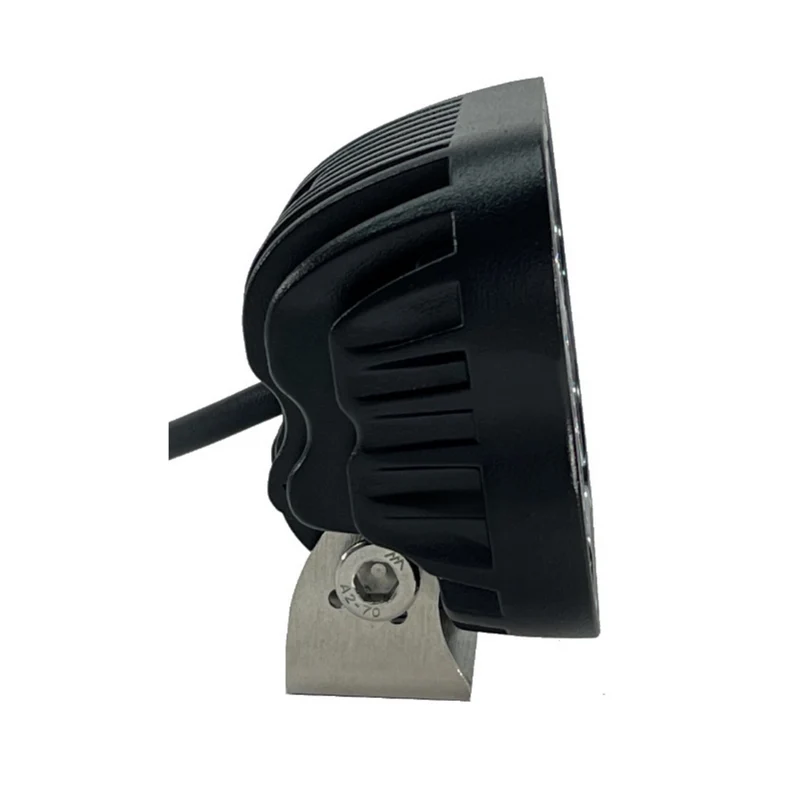 Quadratische LED-Arbeitsleuchte mit Edelstahlhalterung / 9xLED / 45W