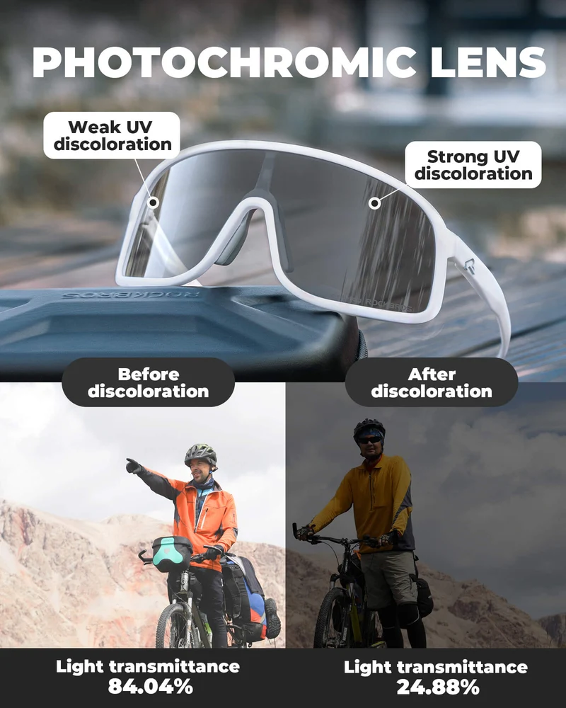 Photochromic Cycling Glasses with Anti-Fog & UV Protection