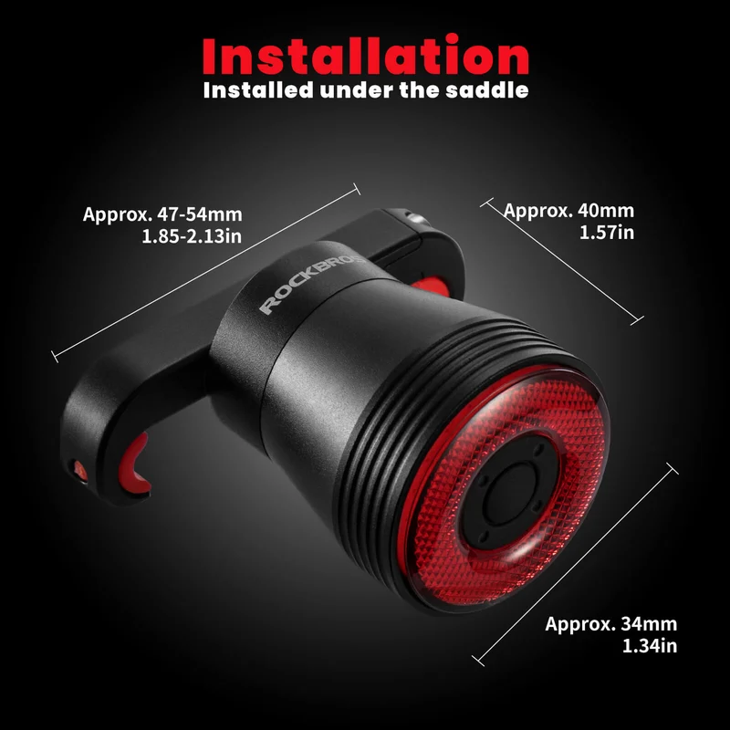 Q5 Smart Bike Tail Light with Brake Sensor