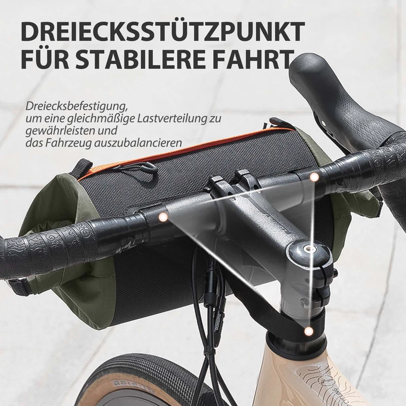 Fahrradtasche Lenkertasche Aufbewahrungstasche mit Schultergurt