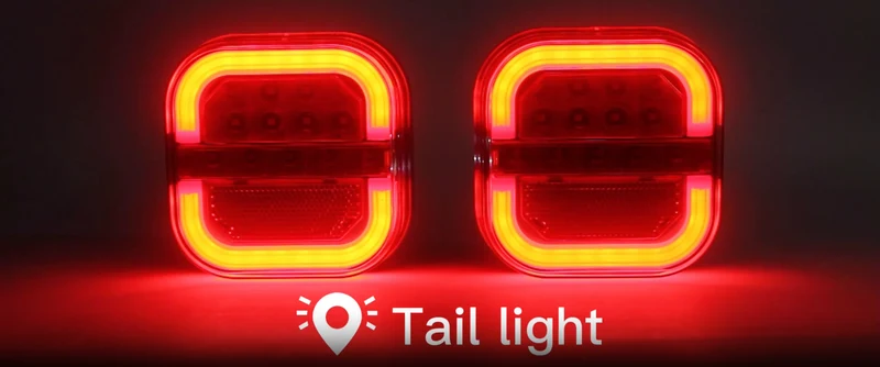 Neon-LED-Anhängerleuchten mit dynamischem Blinker