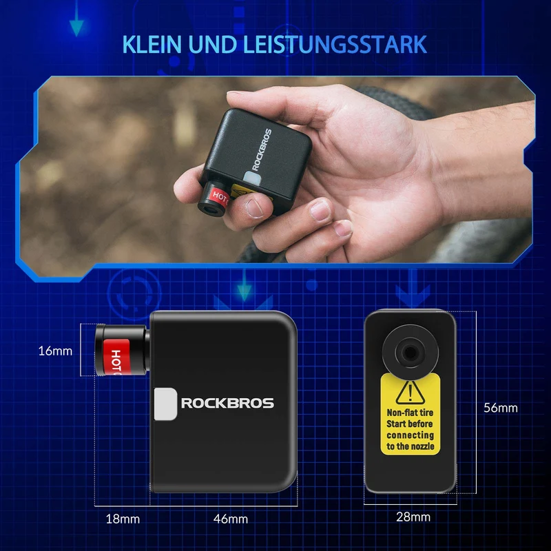 MINI Elektrische Fahrradpumpe AS1