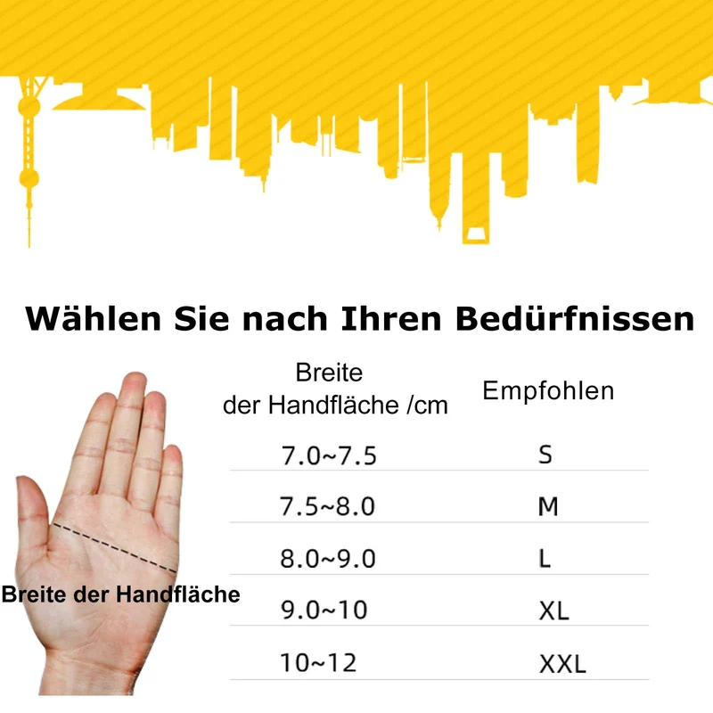 ROCKBROS Antirutsch-Reithandschuhe mit reflektierenden Halbfingern S-XXL