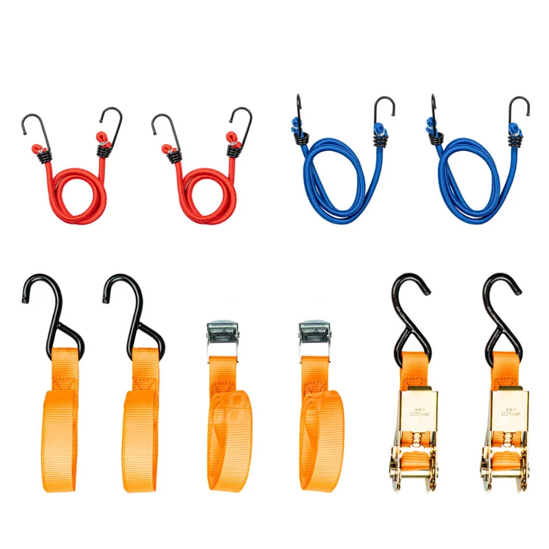 Ratschengurt- und Bungee-Seil-Set