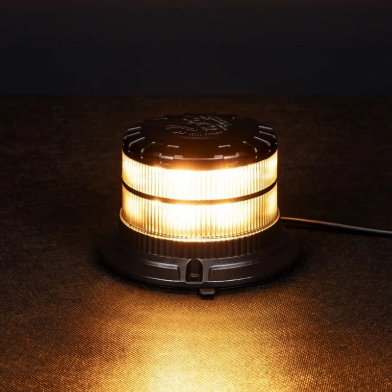 LED-Leuchte mit dunkler Linse, Magnetfuß und Schraubbefestigung