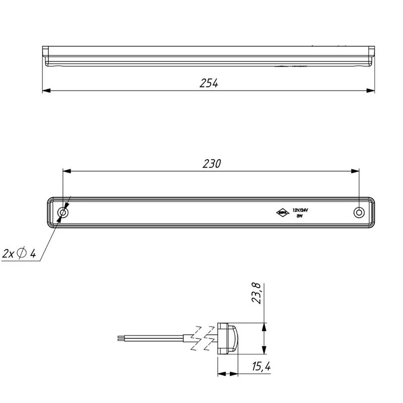 LED-Lichtstreifen für den Innenbereich, 4000 K