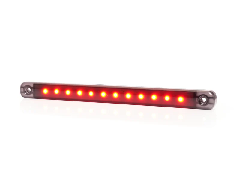 WAS Begrenzungsleuchte, lang, 238 mm, schwarz getönt, dunkle Linse, 12 LED