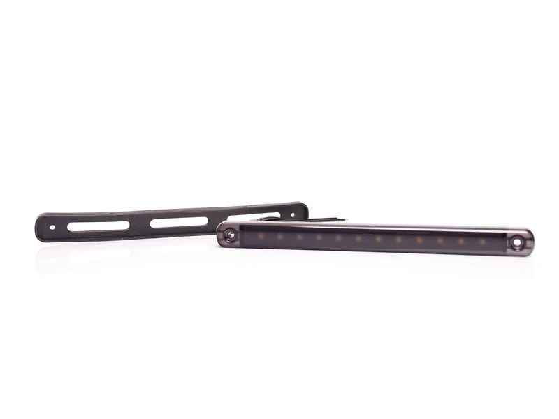 WAS Begrenzungsleuchte, lang, 238 mm, schwarz getönt, dunkle Linse, 12 LED