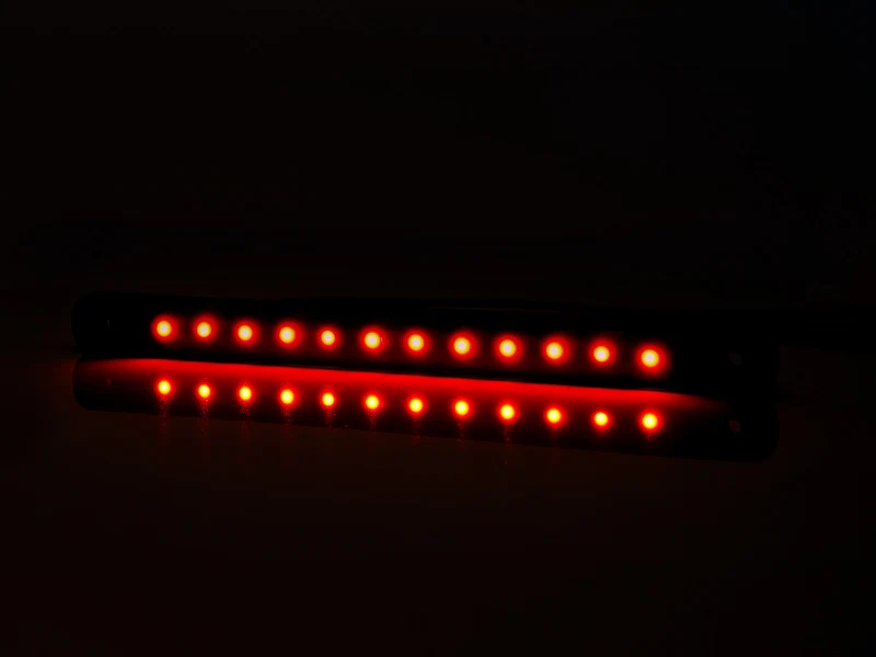 WAS Begrenzungsleuchte, lang, 238 mm, schwarz getönt, dunkle Linse, 12 LED