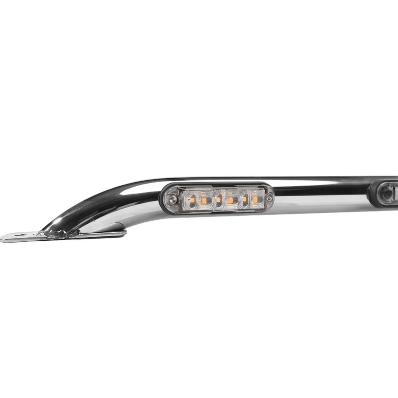 TRACTABAR Langer Dachträger mit 3 x LED-Begrenzungsleuchten und 2 x Blitzleuchten