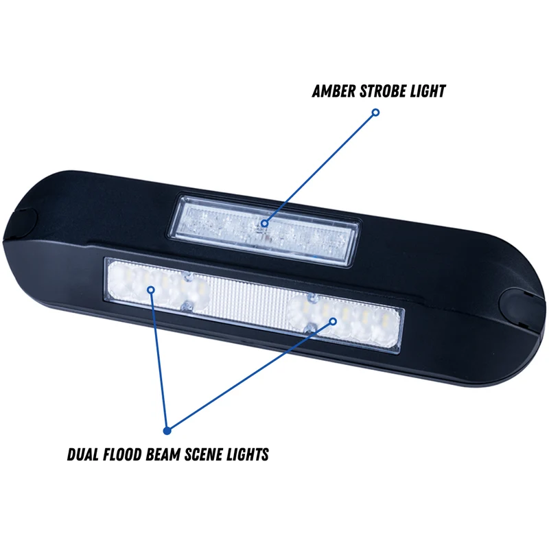 Horpol LED-Szenenleuchte mit Warnblinklicht