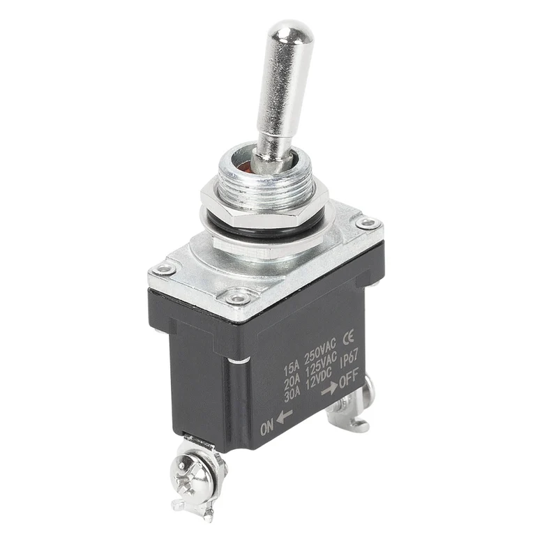 Wasserdichter EIN/AUS-Kippschalter aus Metall mit Schraubklemmen