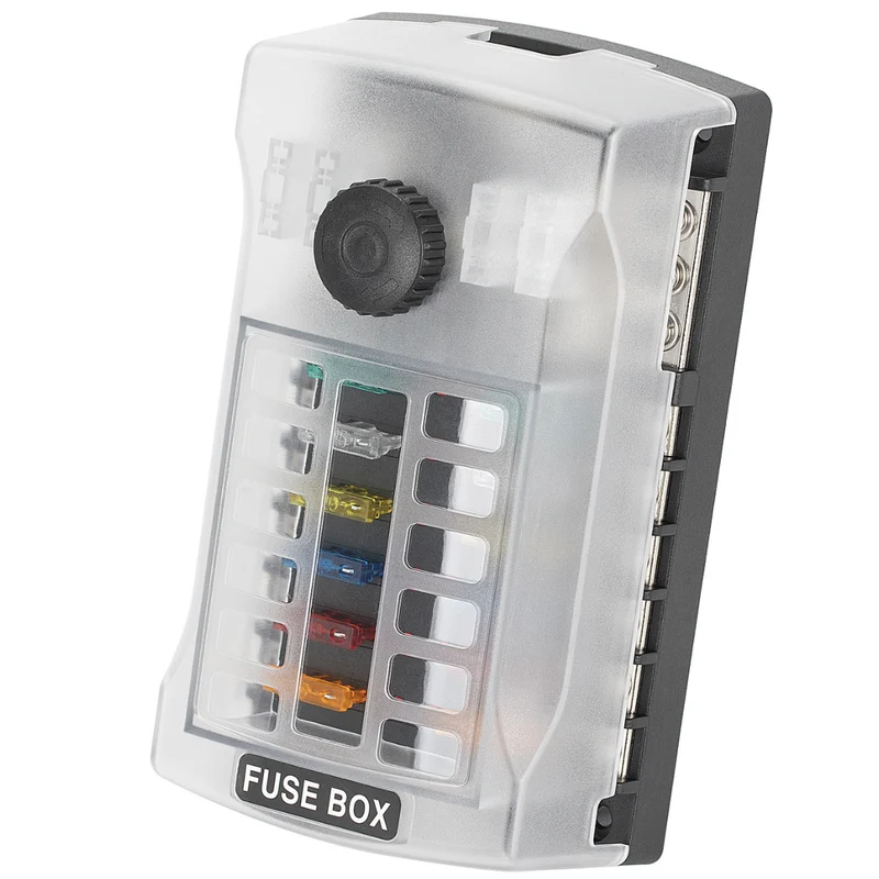 12-Wege-Sicherungskasten mit geteiltem Sicherungskasten, 300 A, Bolzen / 2 x Plus- und 1 x Minus-Sammelschiene