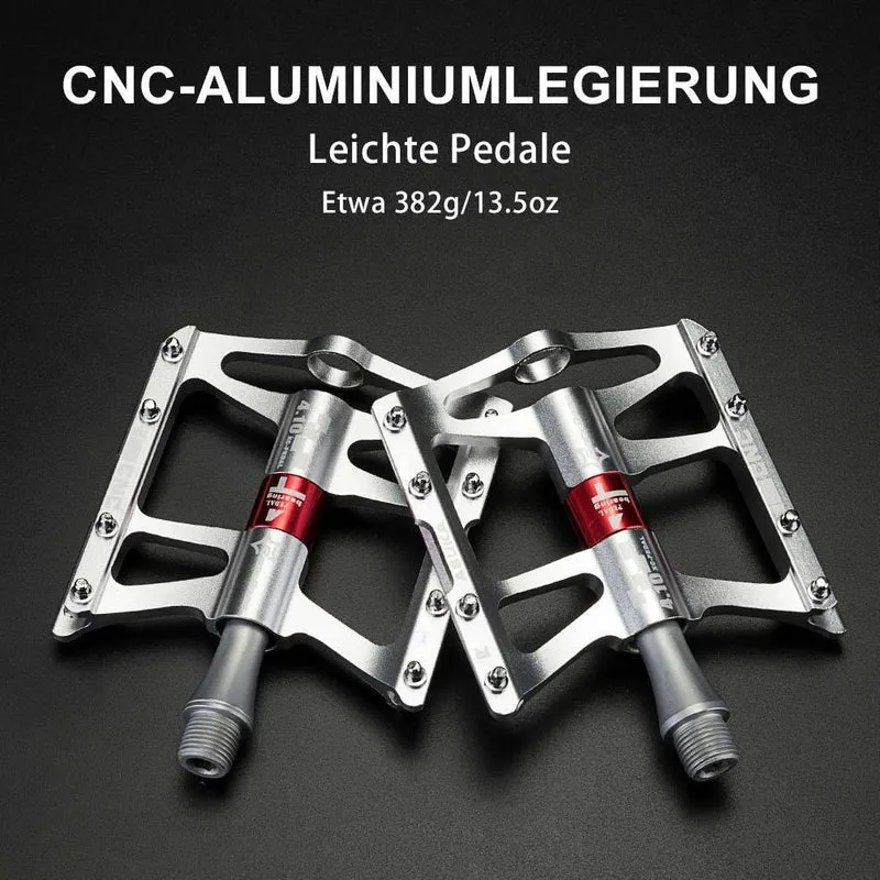 Fahrrad Pedale 9/16 für MTB/BMX/Rennrad 4 Sealed Bearings