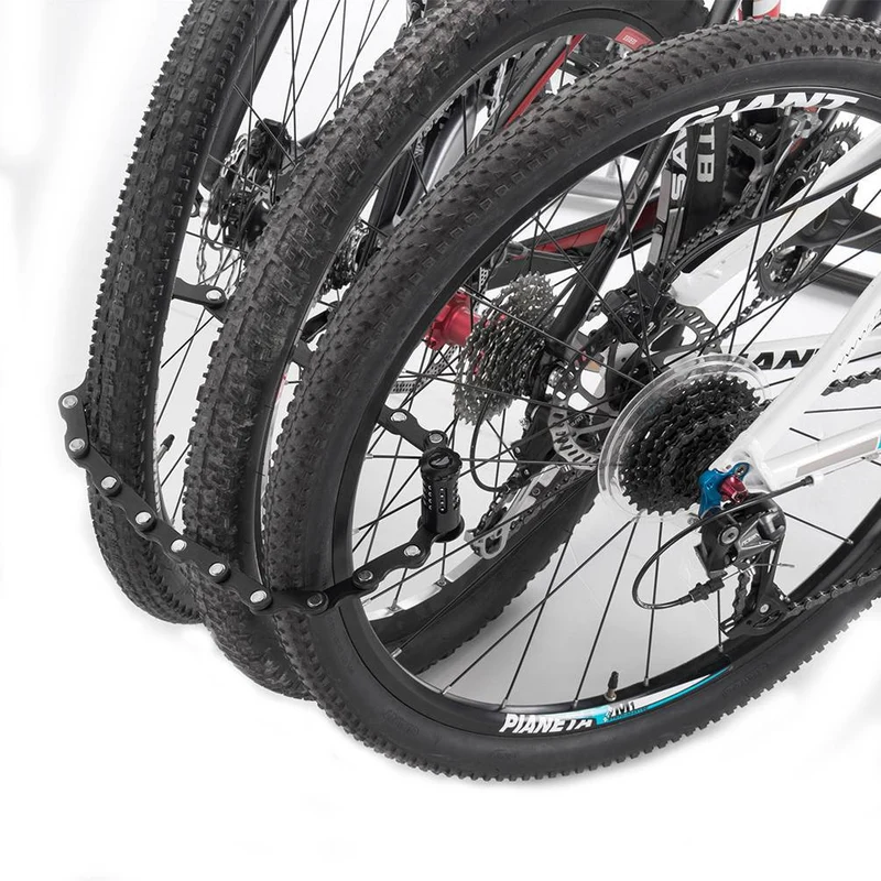 ROCKBROS Fahrradschloss Faltschloss 70 cm Lang Schwarz
