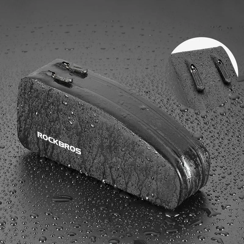 ROCKBROS wasserdichte Oberrohrtasche für Fahrrad 1L / 1.6 L Schwarz