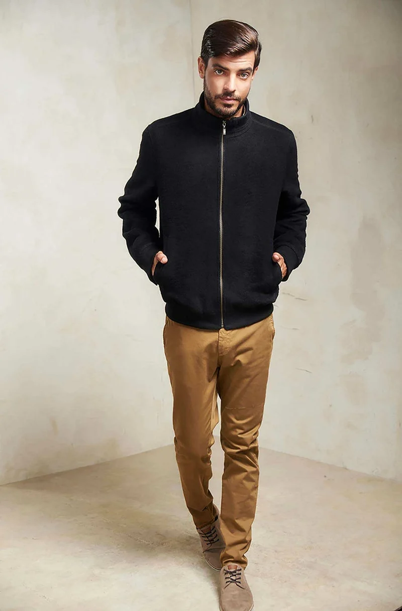 쿠나 | Bomberjacke NADRIAN aus Alpaka-Wolle – Herren의 필수품