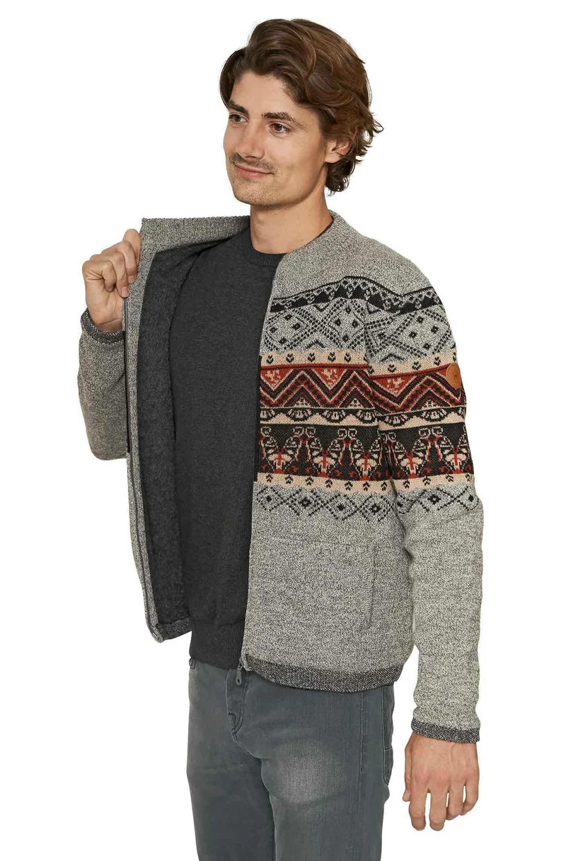 Apu Kuntur - 알파카 Strickjacke FIESTA – Herren-Jacke aus 100% 베이비 알파카