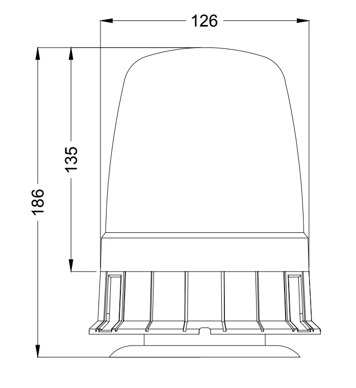 LED-Notsignalleuchte mit Magnetfuß