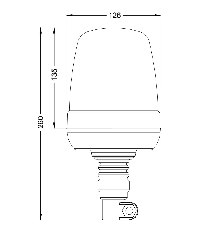 LED-Rettungsleuchte mit Flexi DIN Fix