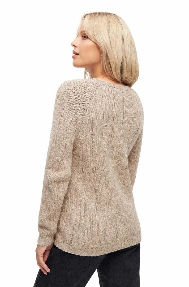 Apu Kuntur - Alpaka Pullover MOANA - Rundhals, Leicht & Weich mit Merinowolle