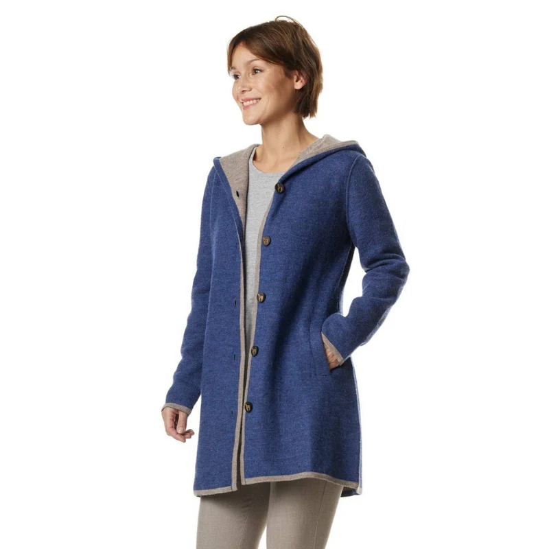 Apu Kuntur - Alpaka Mantel ALYSSA – Damen Parka aus Alpaka & Wolle