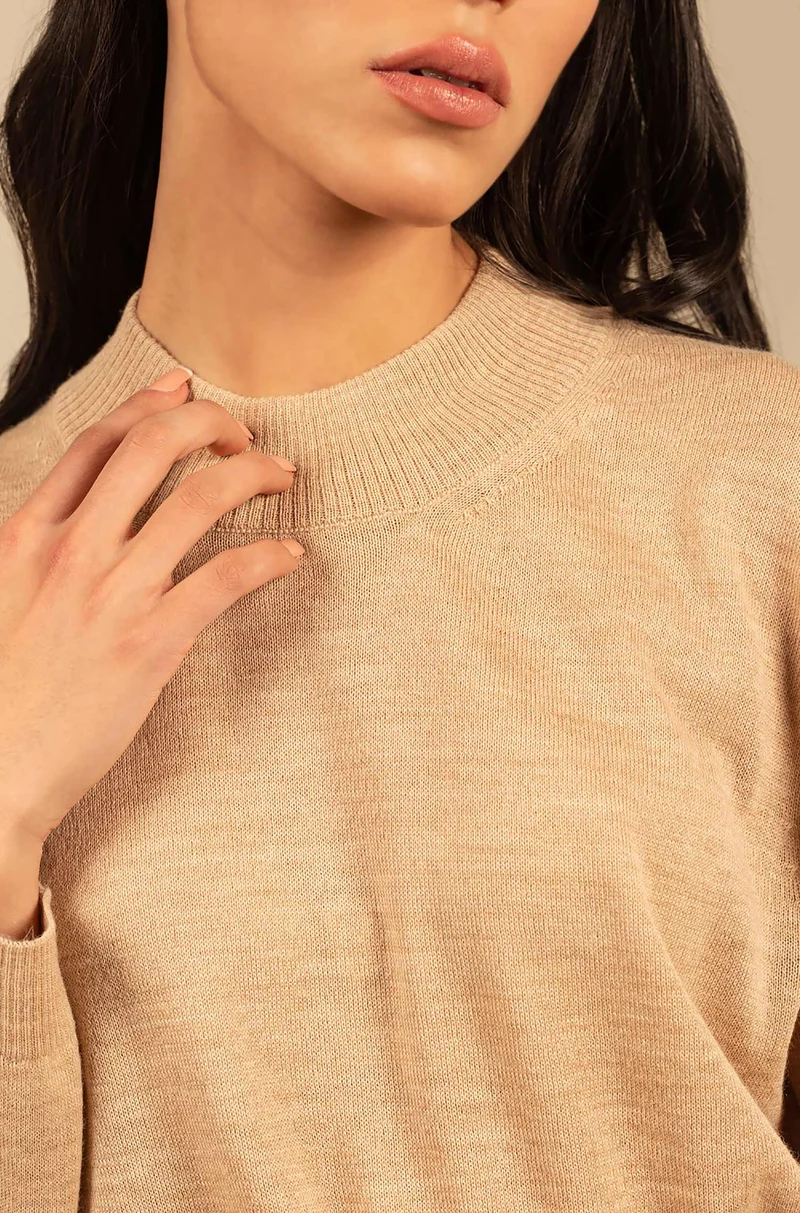 KUNA - Alpaka Damen Pullover Turtleneck - Anahi - 100% Baby-Alpaka