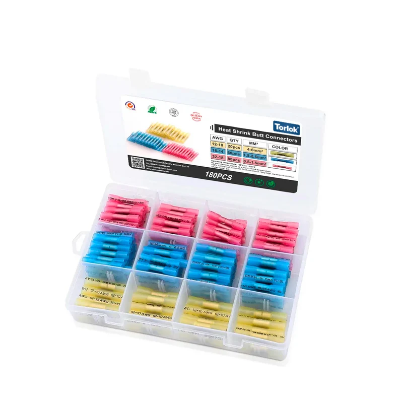 Sortierte Warmschrumpf-Crimp-Stoßverbinder / 180St