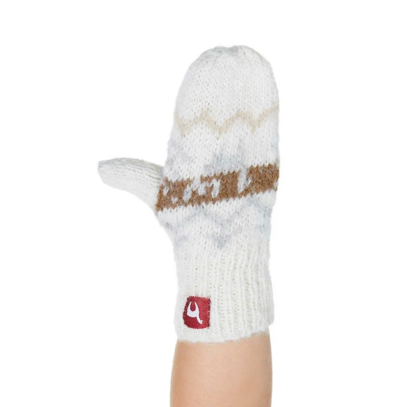 Apu Kuntur - Alpaka Kinder Fausthandschuhe NATURA – 100% naturbelassenes Alpaka