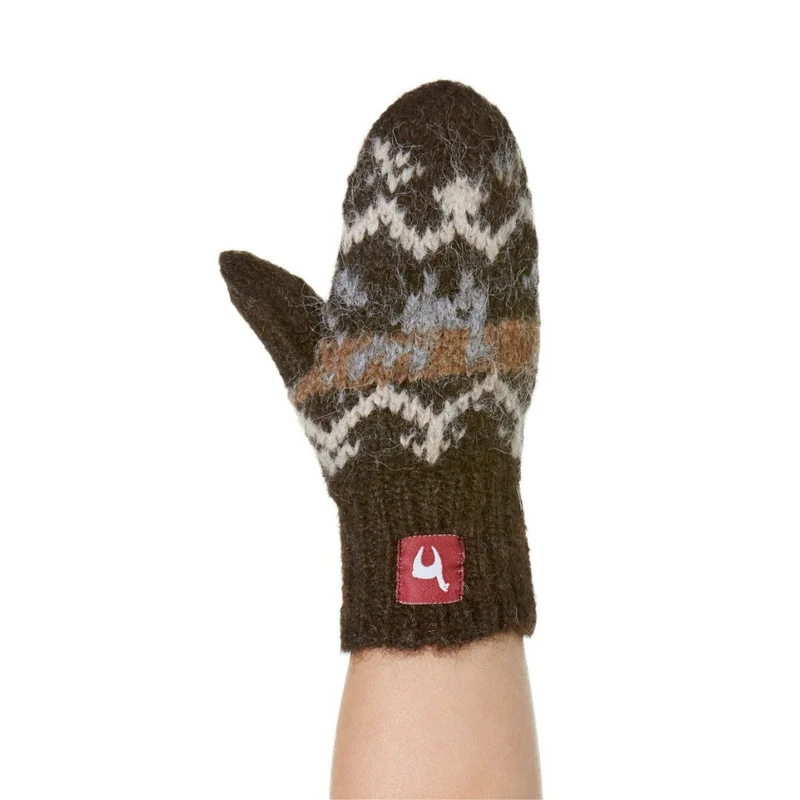 Apu Kuntur - Alpaka Kinder Fausthandschuhe NATURA – 100% naturbelassenes Alpaka