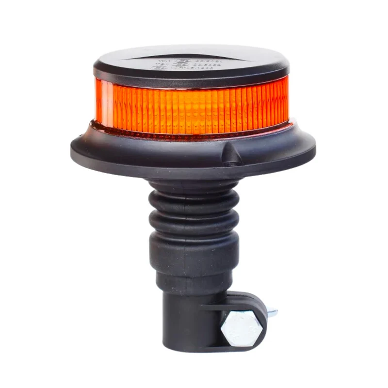 Gelbe LED-Leuchte mit Flexi-DIN-Montage / Flat Top