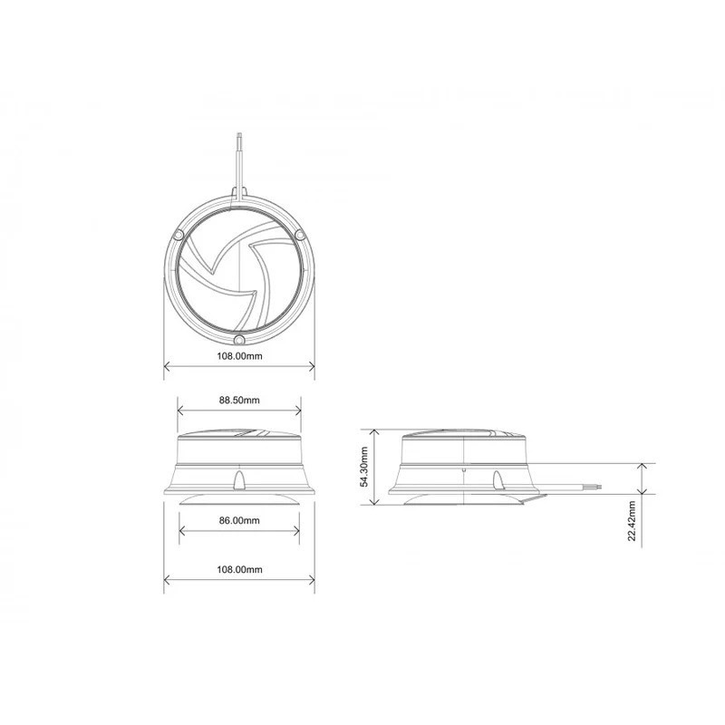 Magnetische LED-Leuchte / Slimline