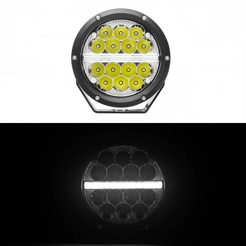 LED-Fernscheinwerfer mit Positionslichtleiste / 7"
