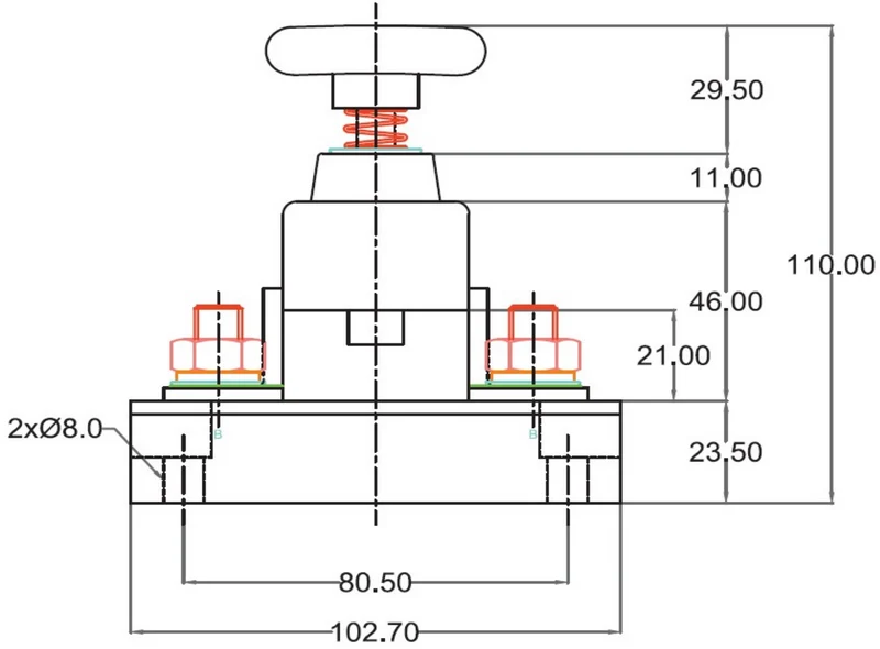 Hochleistungs-Batterietrennschalter mit Drehgriff / max. 2500 A