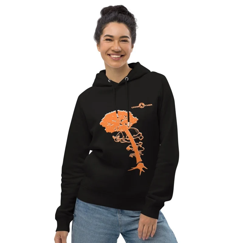Deforestatioun 85% Bio Koteng 15% Recycléiert Polyester Unisex Pullover Hoodie