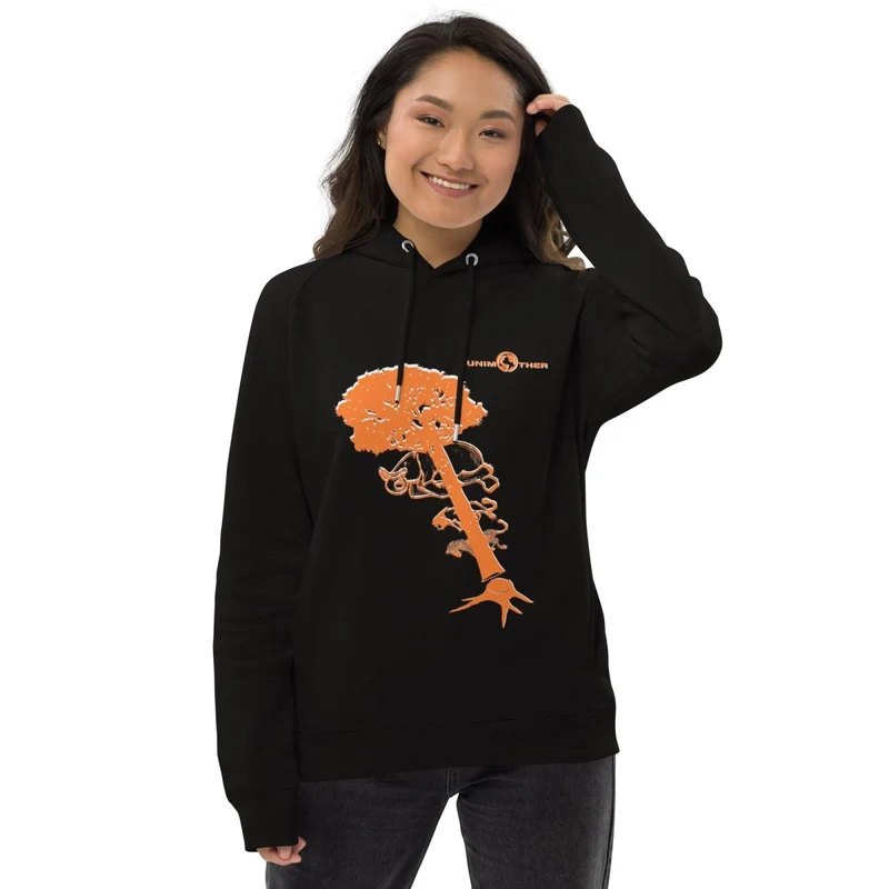 Deforestatioun 85% Bio Koteng 15% Recycléiert Polyester Unisex Pullover Hoodie