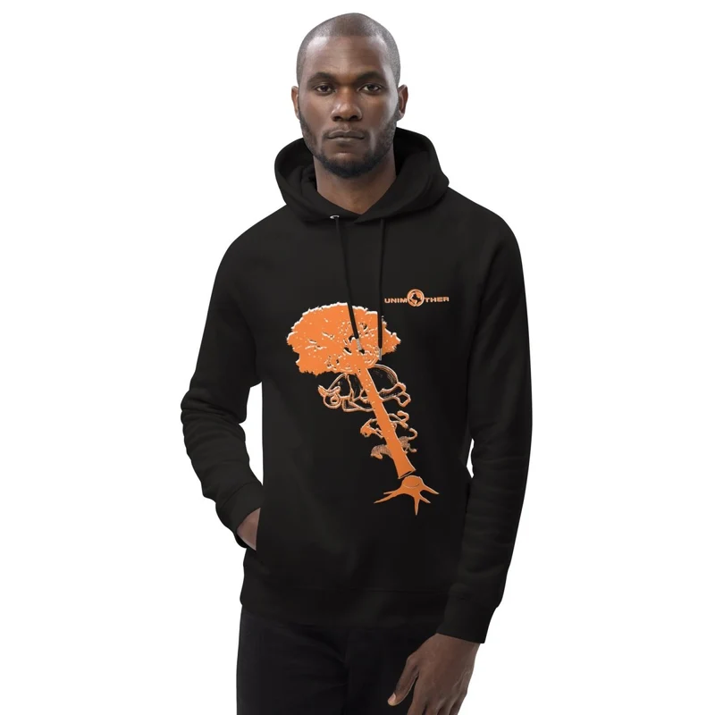 Deforestatioun 85% Bio Koteng 15% Recycléiert Polyester Unisex Pullover Hoodie