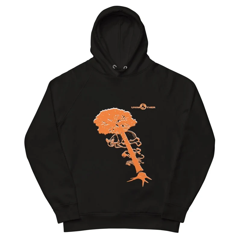 Deforestatioun 85% Bio Koteng 15% Recycléiert Polyester Unisex Pullover Hoodie