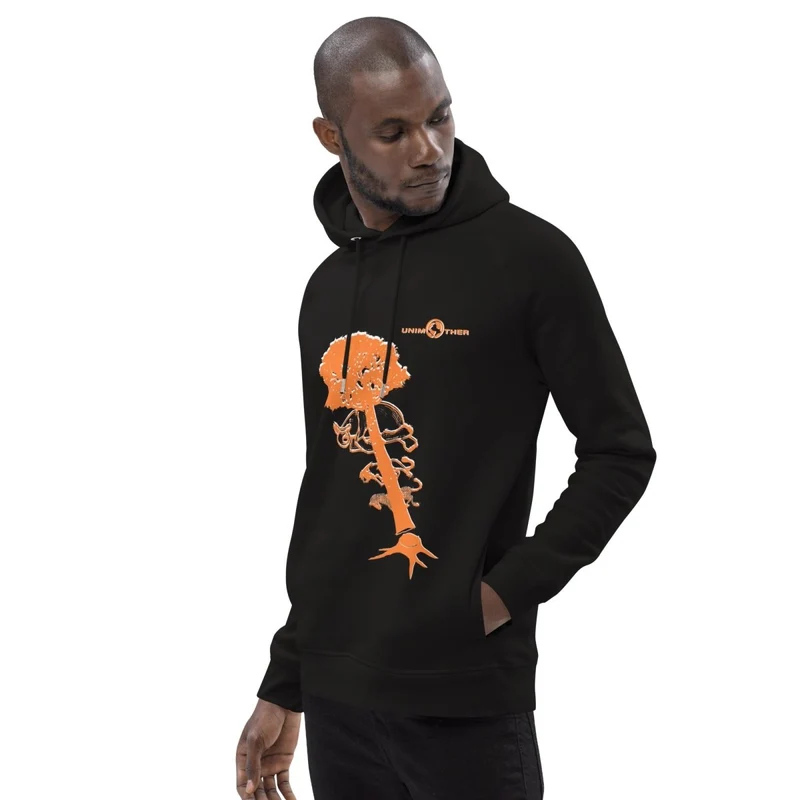 Deforestatioun 85% Bio Koteng 15% Recycléiert Polyester Unisex Pullover Hoodie