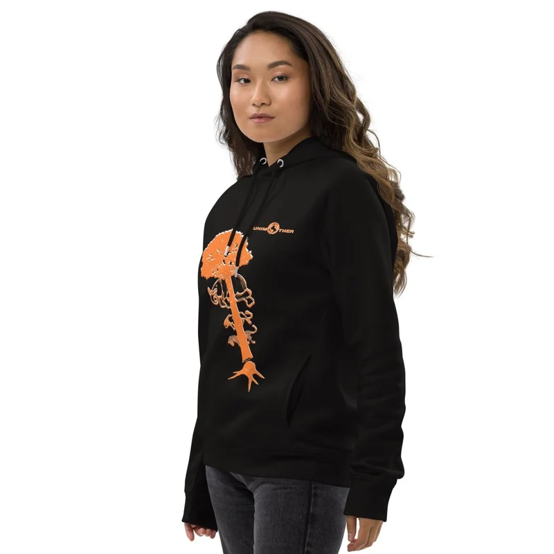 Deforestatioun 85% Bio Koteng 15% Recycléiert Polyester Unisex Pullover Hoodie