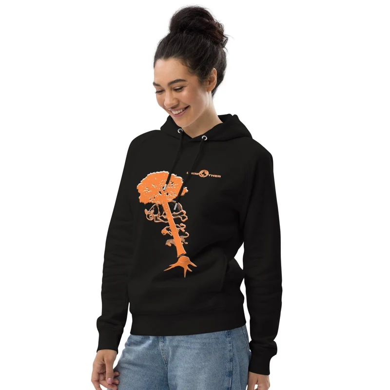 Deforestatioun 85% Bio Koteng 15% Recycléiert Polyester Unisex Pullover Hoodie