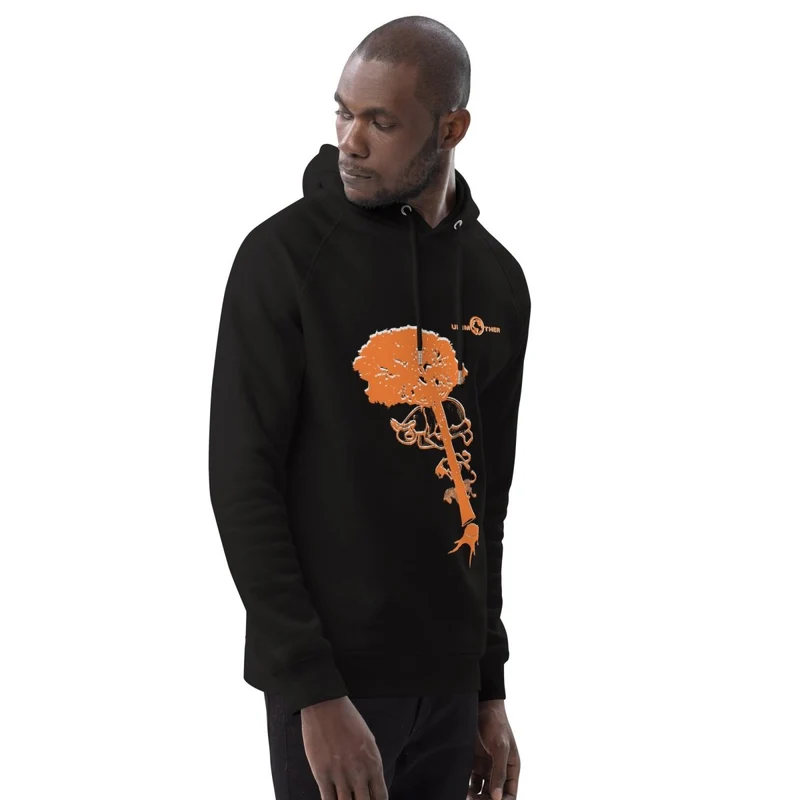 Deforestatioun 85% Bio Koteng 15% Recycléiert Polyester Unisex Pullover Hoodie
